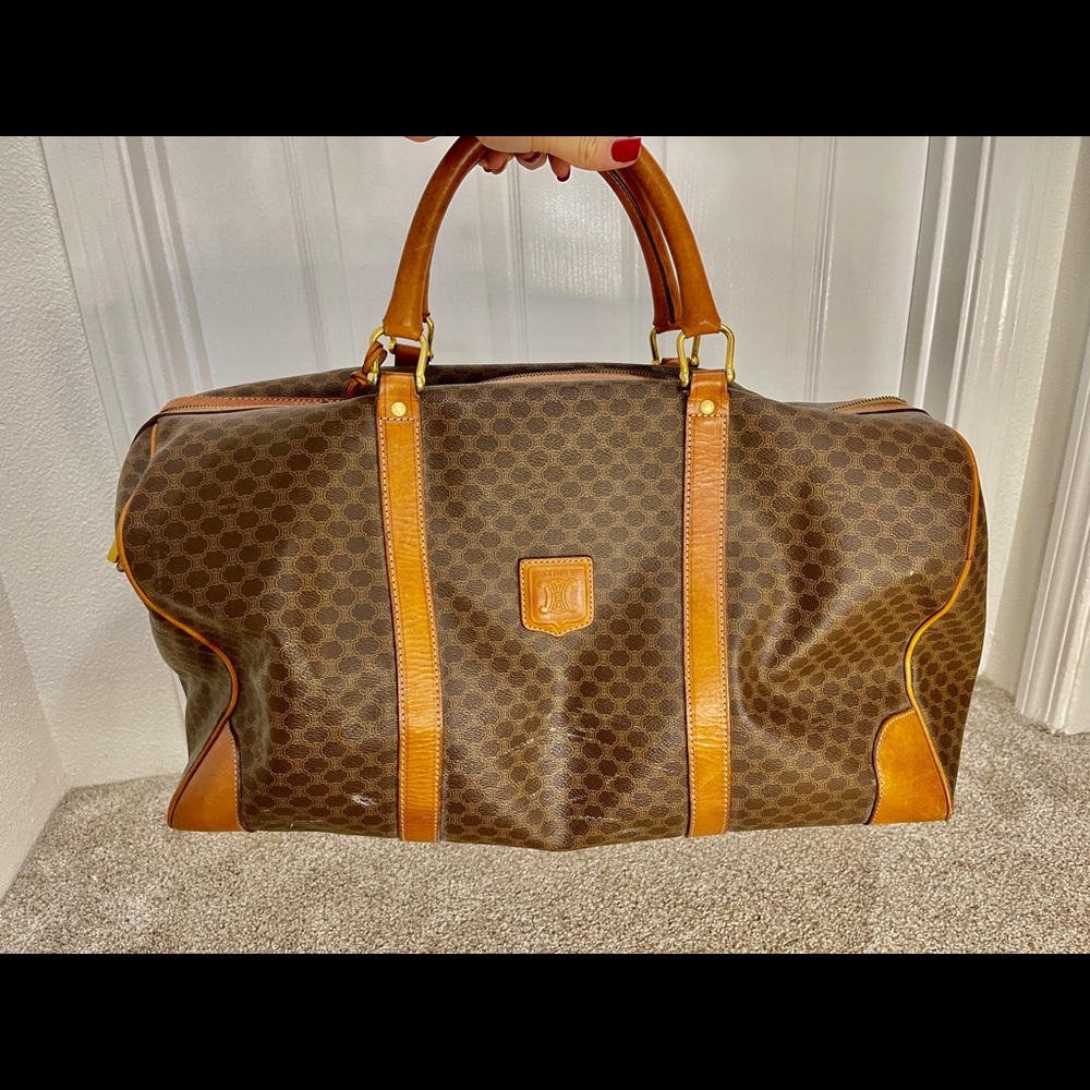 Celine Vintage Macadam Duffle Bag